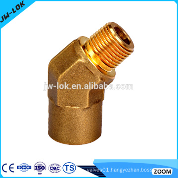 Brass dot compression gas male elbow tube fitting